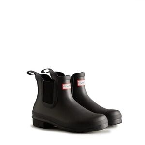 Hunter Black Chelsea Boots